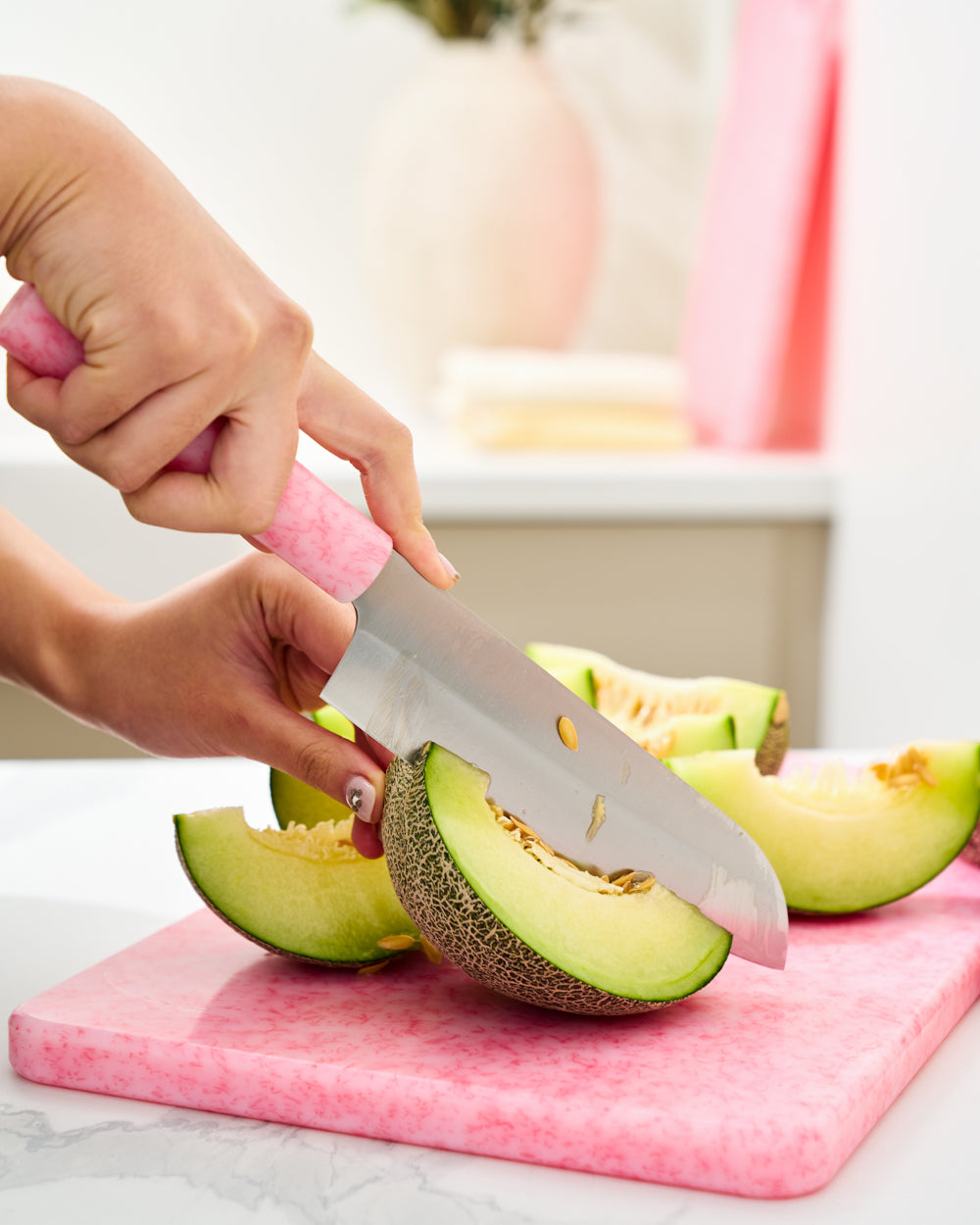 Fairy Floss Santoku Knife