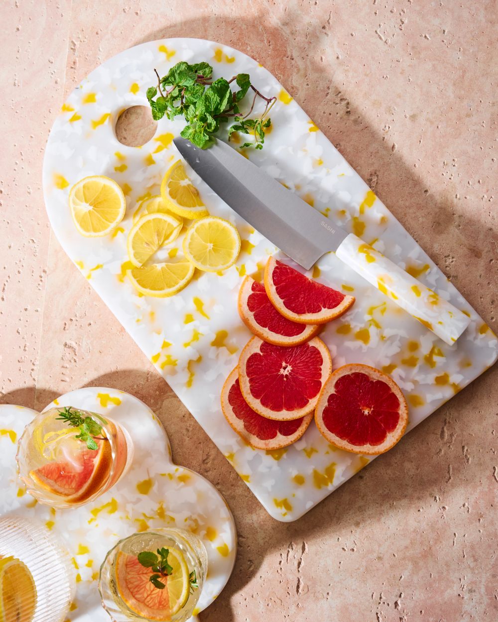 Lemon Meringue Santoku Knife