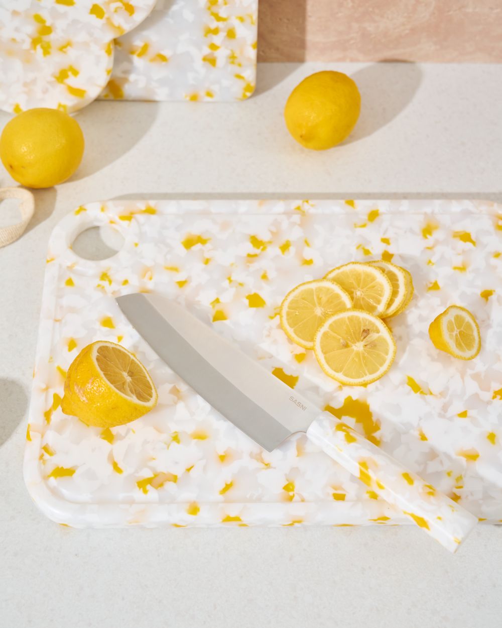 Lemon Meringue Santoku Knife